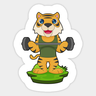 Tiger Bodybuilding Barbell Sticker